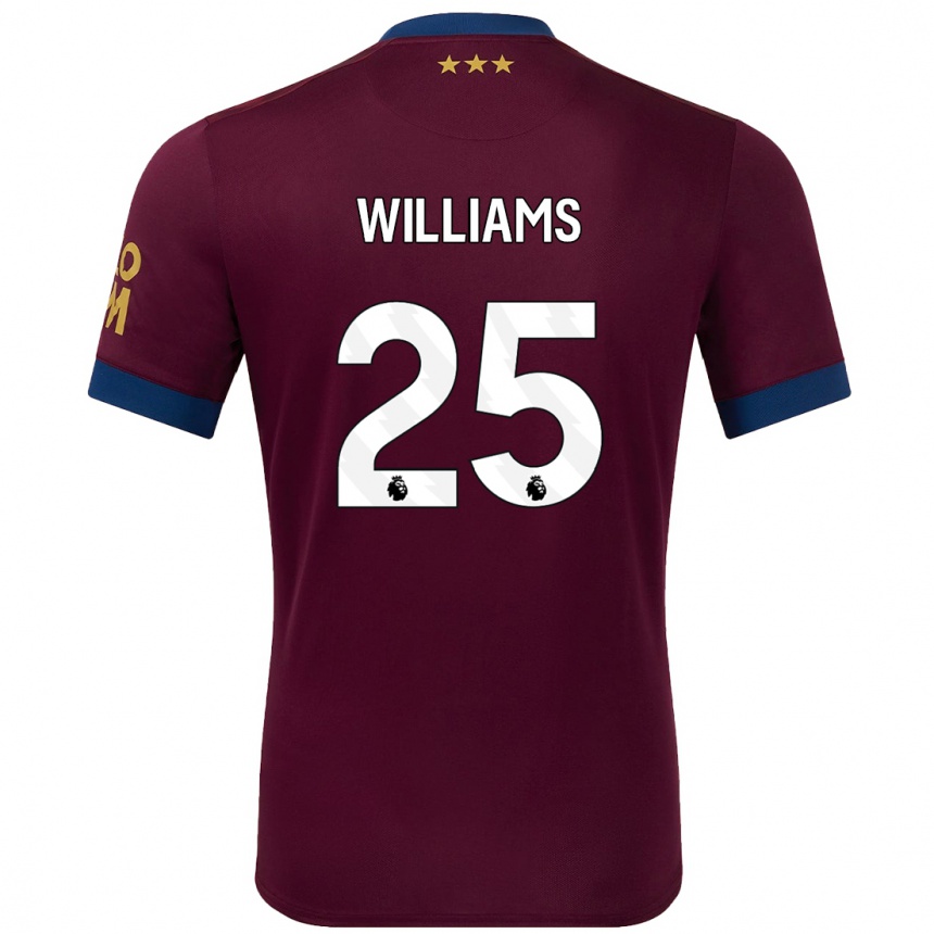 Enfant Football Maillot Erin Williams #25 Marron Tenues Extérieur 2024/25 Canada