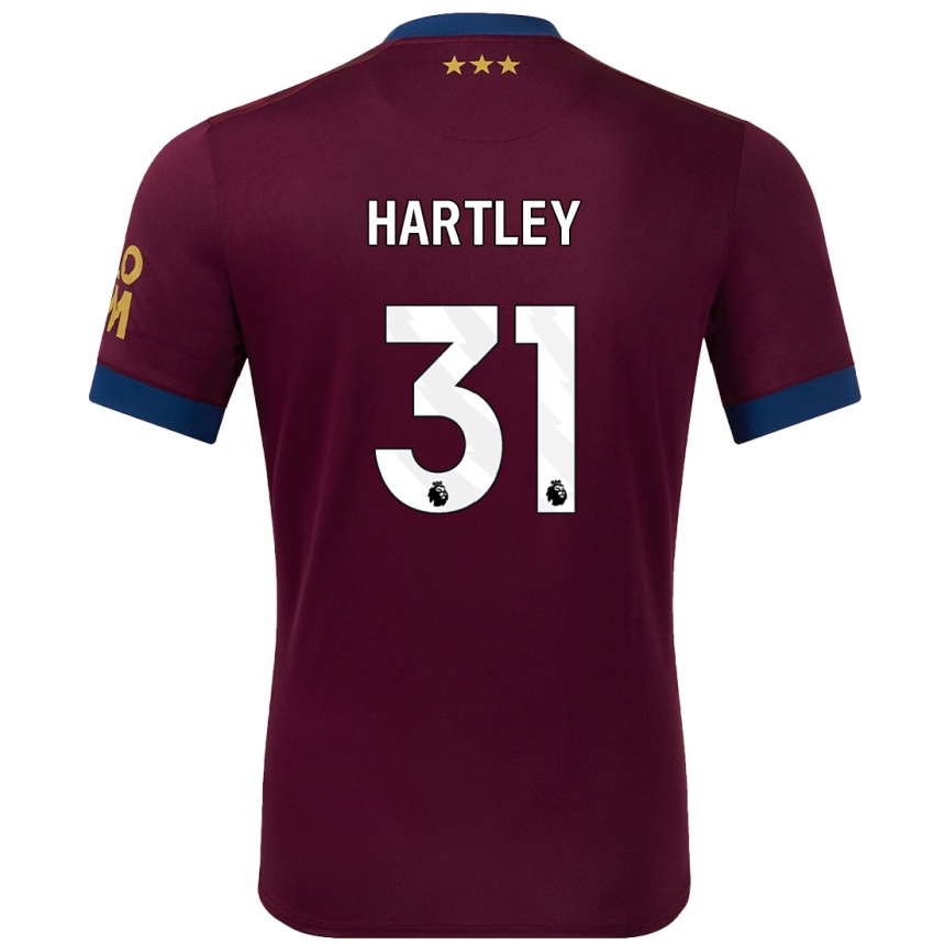 Kids Football Laura Hartley #31 Brown Away Jersey 2024/25 T-Shirt Canada