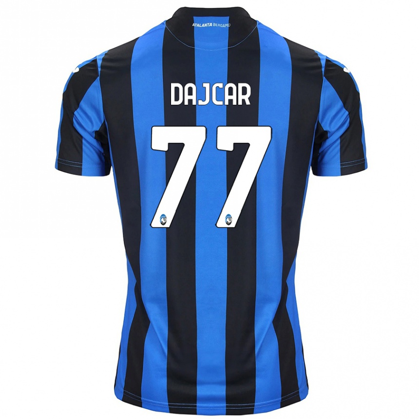 Men Football Matevz Dajcar #77 Blue Black Home Jersey 2024/25 T-Shirt Canada