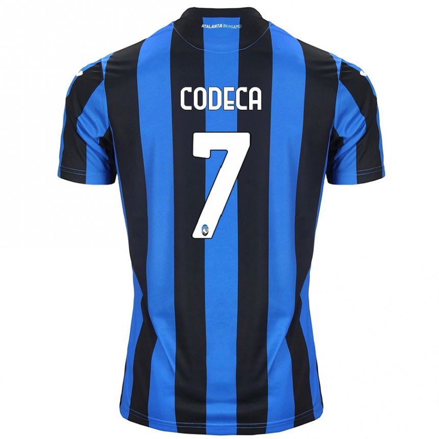 Men Football Bianca Codeca #7 Blue Black Home Jersey 2024/25 T-Shirt Canada