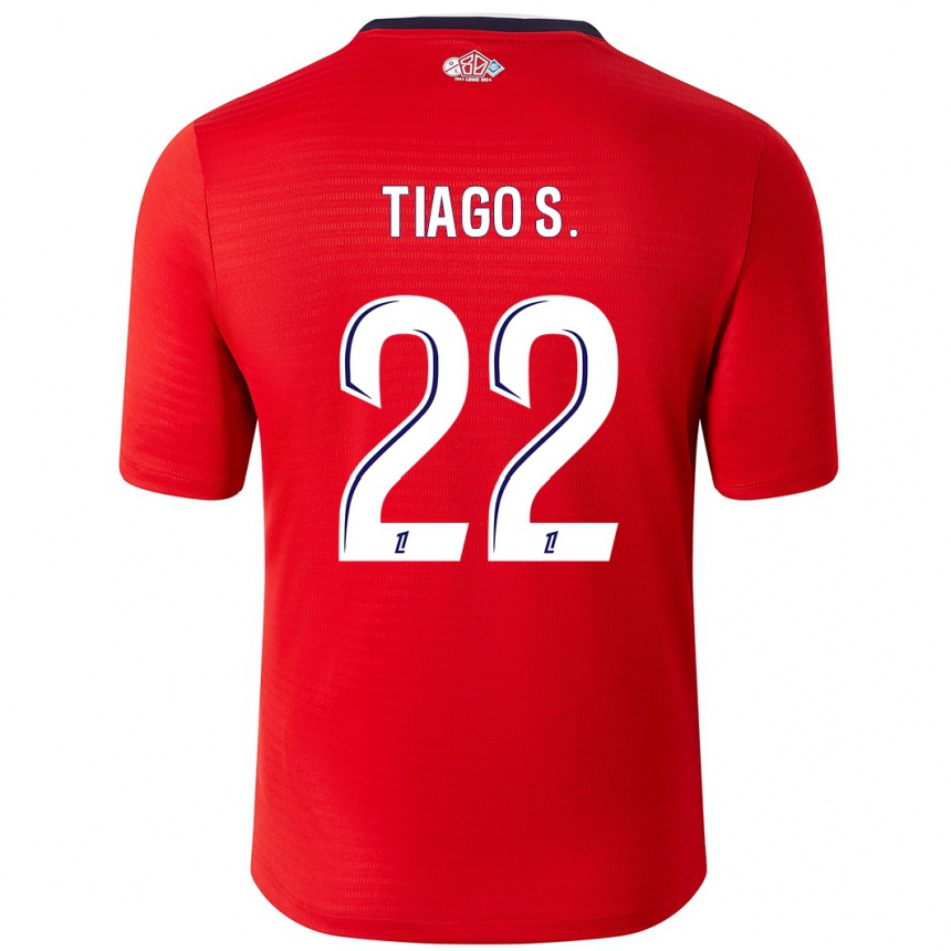 Men Football Tiago Santos #22 Red White Home Jersey 2024/25 T-Shirt Canada