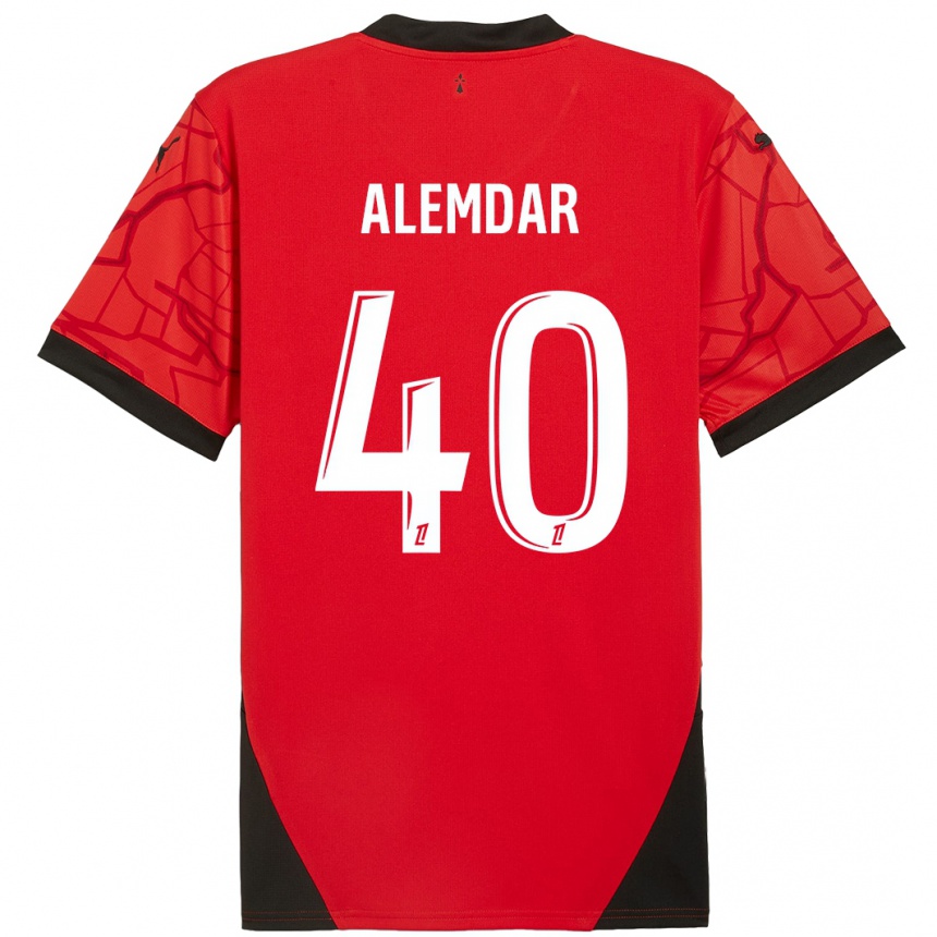 Homme Football Maillot Doğan Alemdar #40 Rouge Noir Tenues Domicile 2024/25 Canada