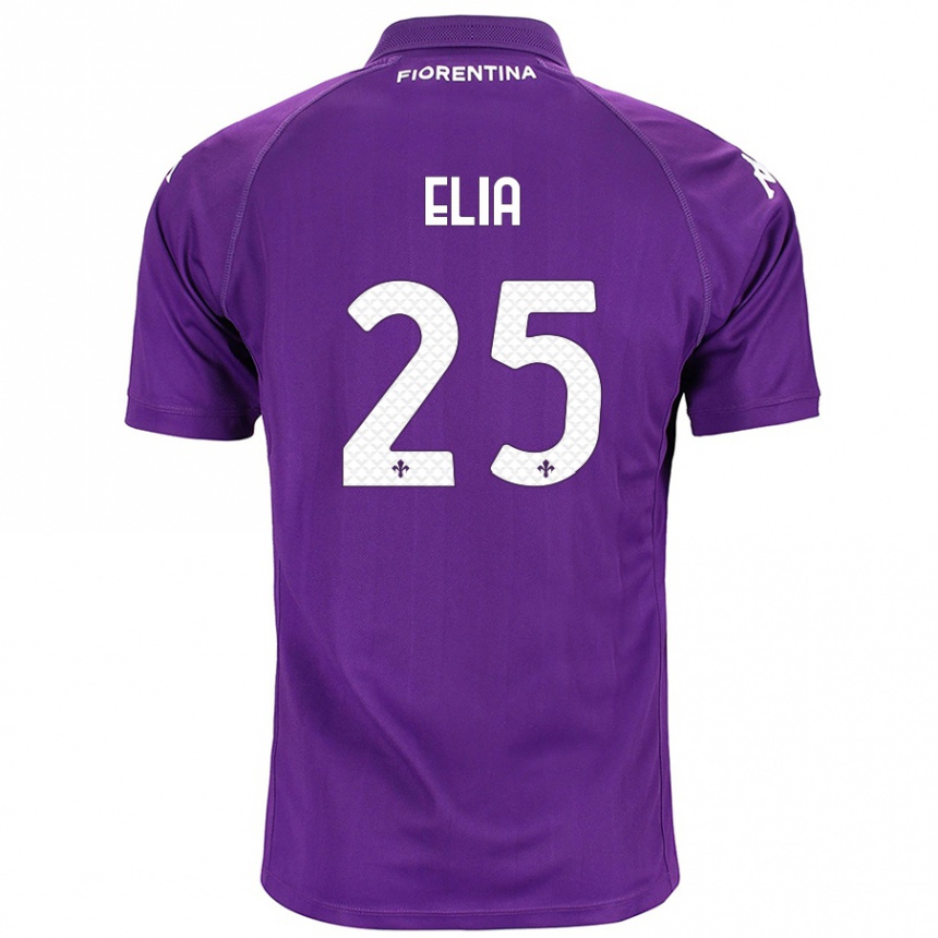 Men Football Mirko Elia #25 Purple Home Jersey 2024/25 T-Shirt Canada