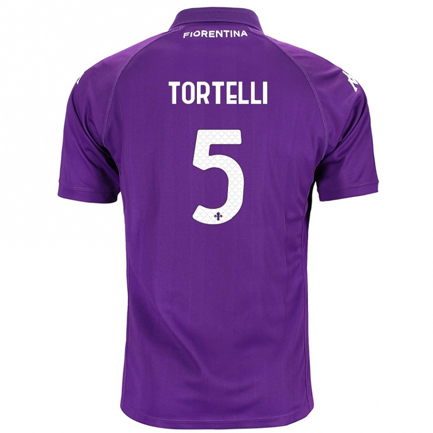 Homme Football Maillot Alice Tortelli #5 Violet Tenues Domicile 2024/25 Canada