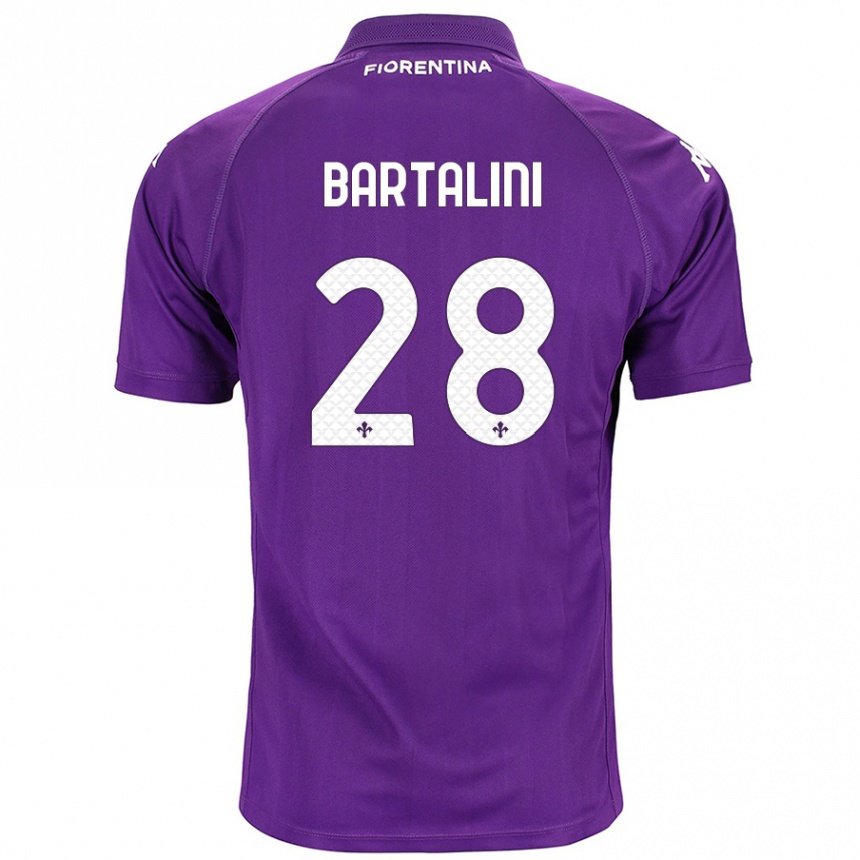 Men Football Viola Bartalini #28 Purple Home Jersey 2024/25 T-Shirt Canada