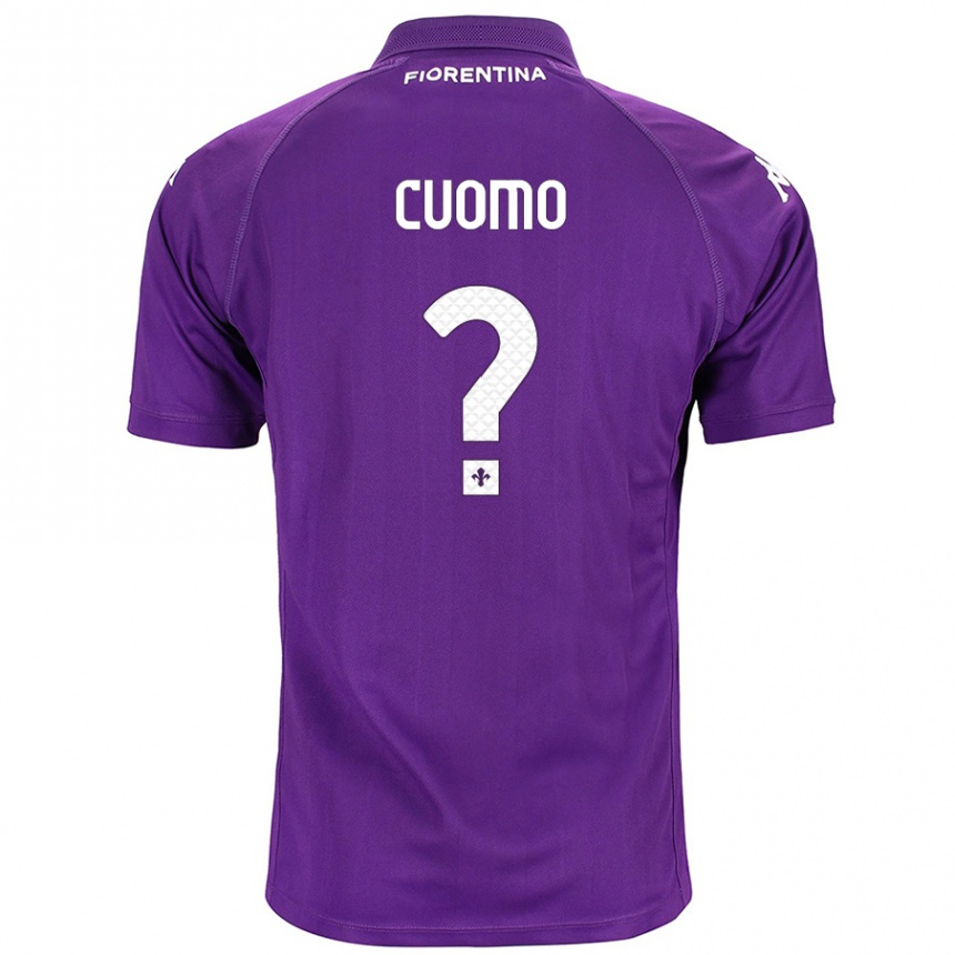 Men Football Raffaele Cuomo #0 Purple Home Jersey 2024/25 T-Shirt Canada