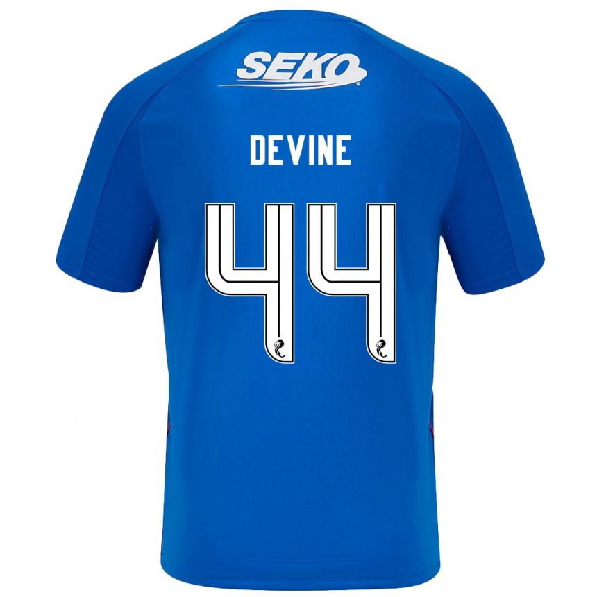 Men Football Adam Devine #44 Dark Blue Home Jersey 2024/25 T-Shirt Canada