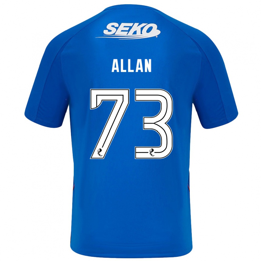 Men Football Connor Allan #73 Dark Blue Home Jersey 2024/25 T-Shirt Canada