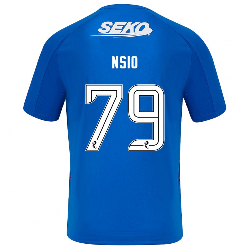 Homme Football Maillot Paul Nsio #79 Bleu Foncé Tenues Domicile 2024/25 Canada