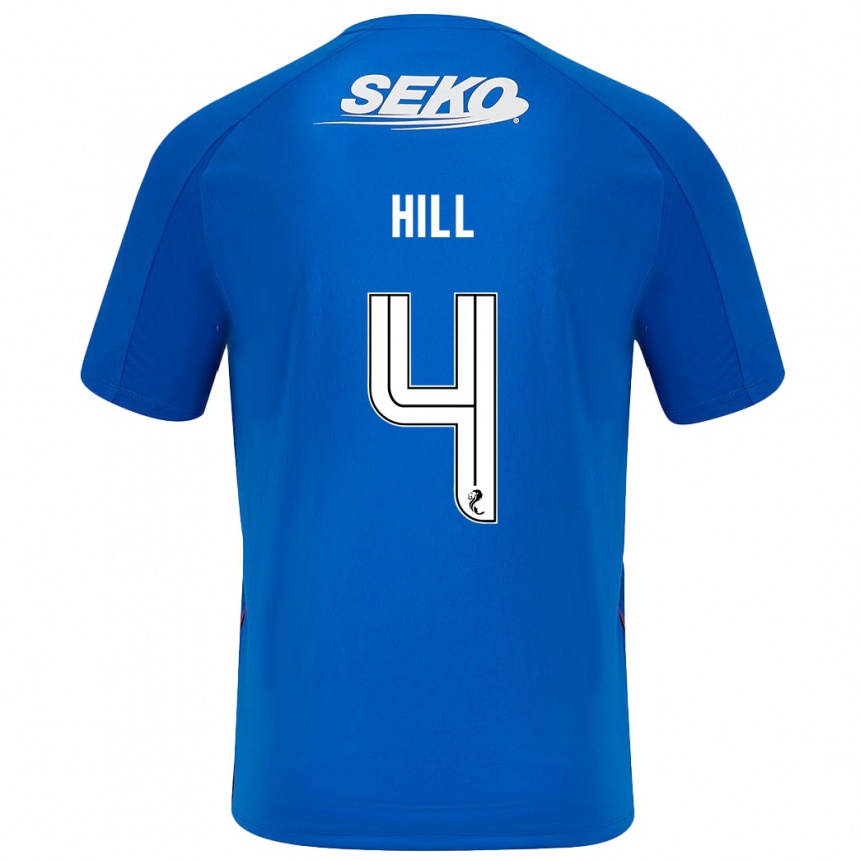 Men Football Kathryn Hill #4 Dark Blue Home Jersey 2024/25 T-Shirt Canada