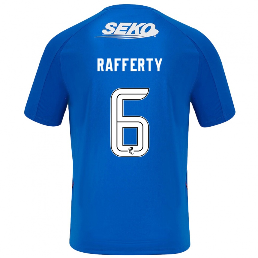 Men Football Laura Rafferty #6 Dark Blue Home Jersey 2024/25 T-Shirt Canada