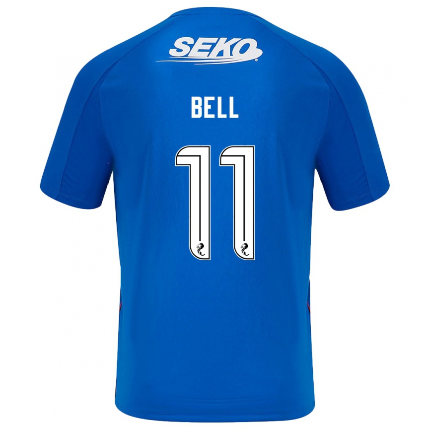 Men Football Megan Bell #11 Dark Blue Home Jersey 2024/25 T-Shirt Canada