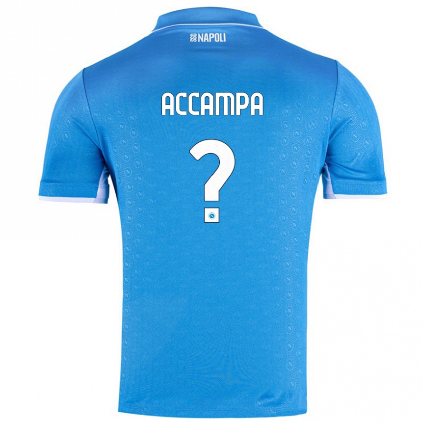 Homme Football Maillot Davide Accampa #0 Bleu Ciel Tenues Domicile 2024/25 Canada