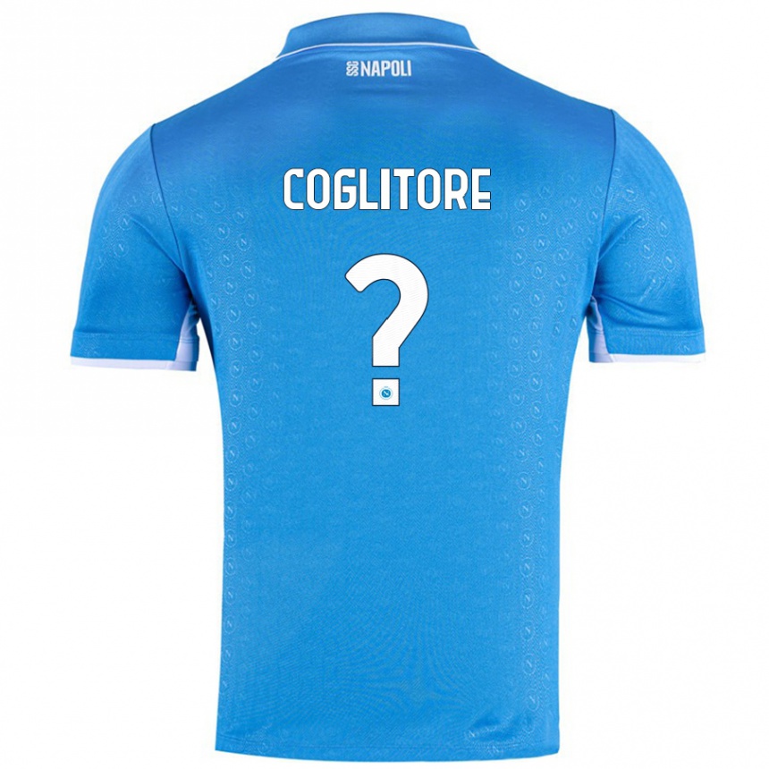 Men Football Matteo Coglitore #0 Sky Blue Home Jersey 2024/25 T-Shirt Canada