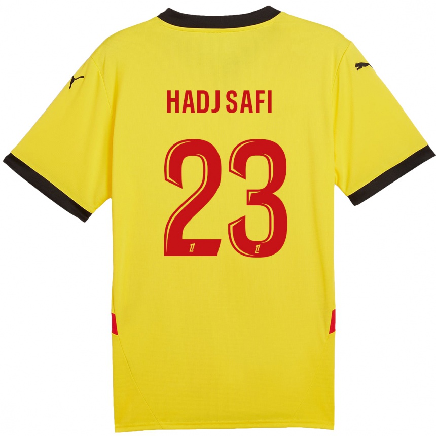 Homme Football Maillot Souhina Hadj Safi #23 Jaune Rouge Tenues Domicile 2024/25 Canada