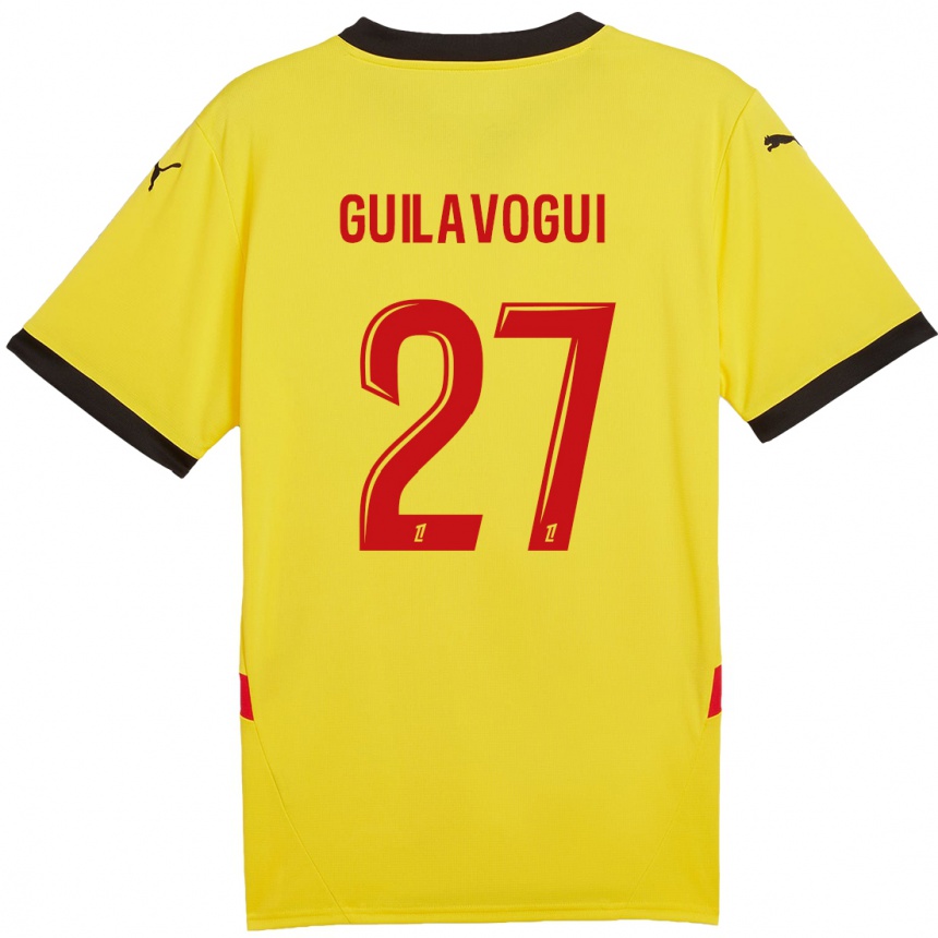 Homme Football Maillot Morgan Guilavogui #27 Jaune Rouge Tenues Domicile 2024/25 Canada