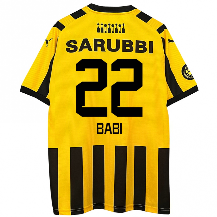 Men Football Matheus Babi #22 Yellow Black Home Jersey 2024/25 T-Shirt Canada