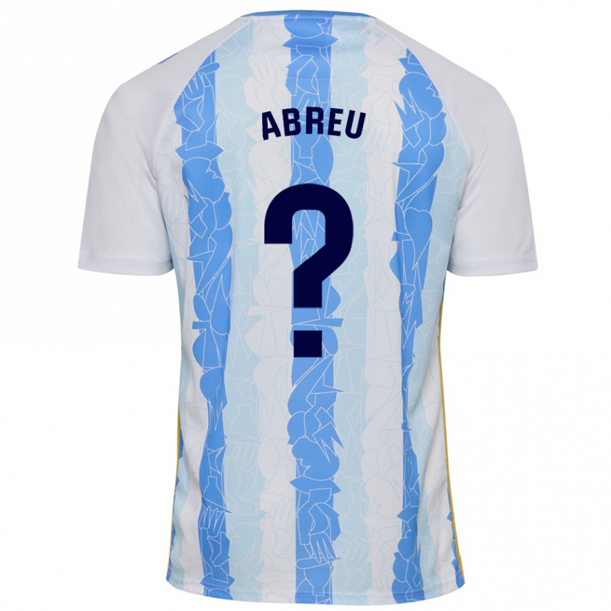 Men Football Marco Abreu #0 White Blue Home Jersey 2024/25 T-Shirt Canada