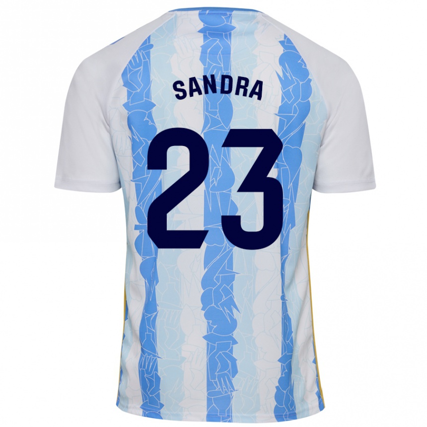 Men Football Sandra #23 White Blue Home Jersey 2024/25 T-Shirt Canada