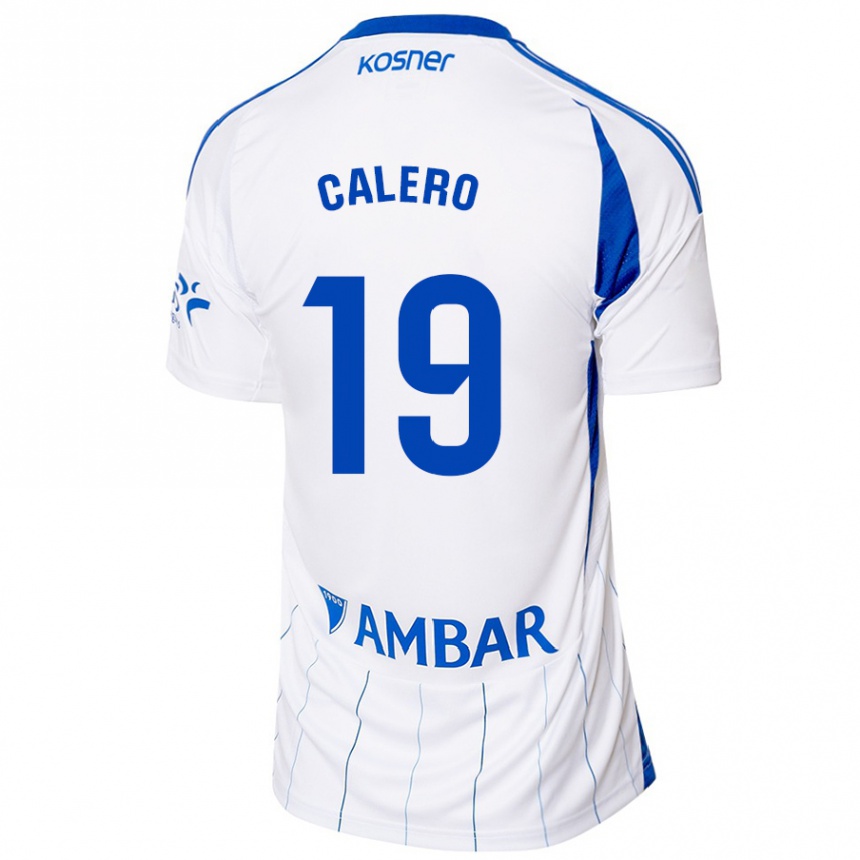 Men Football Iván Calero #19 Red White Home Jersey 2024/25 T-Shirt Canada