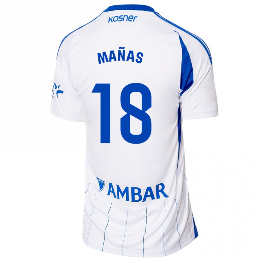 Men Football Aitor Mañas #18 Red White Home Jersey 2024/25 T-Shirt Canada