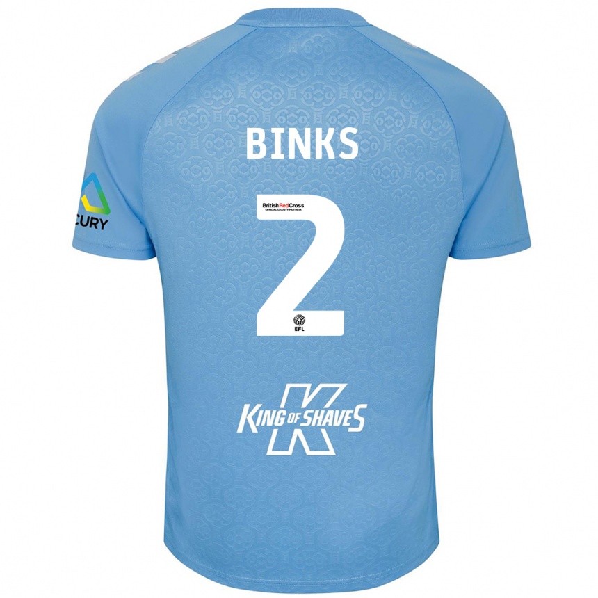 Homme Football Maillot Luis Binks #2 Bleu Blanc Tenues Domicile 2024/25 Canada