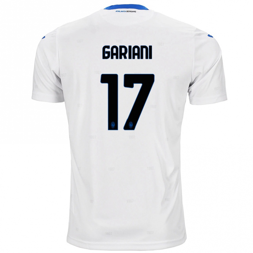 Men Football Niccolò Gariani #17 White Away Jersey 2024/25 T-Shirt Canada