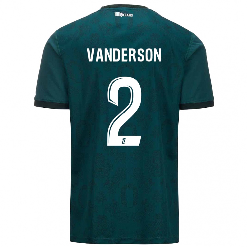 Homme Football Maillot Vanderson #2 Vert Foncé Tenues Extérieur 2024/25 Canada