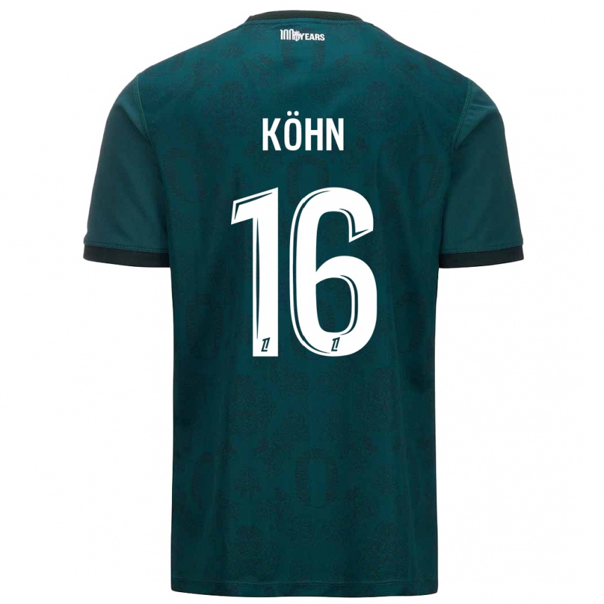 Homme Football Maillot Philipp Köhn #16 Vert Foncé Tenues Extérieur 2024/25 Canada