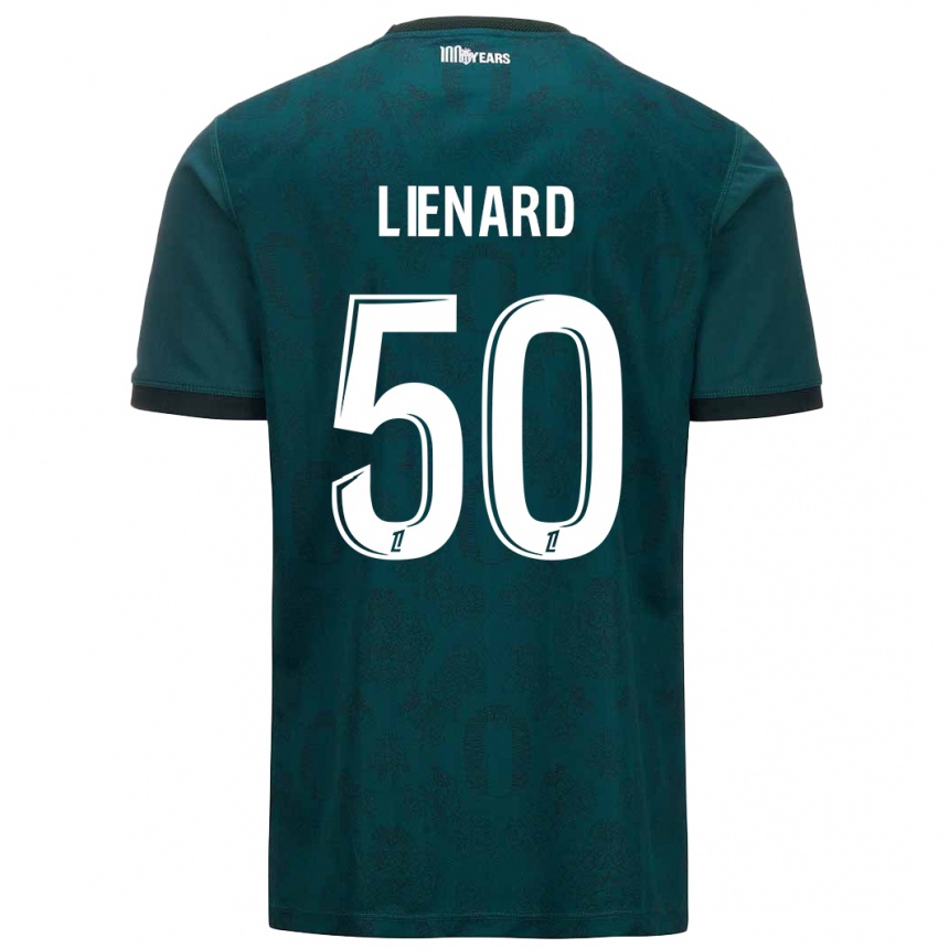 Homme Football Maillot Yann Lienard #50 Vert Foncé Tenues Extérieur 2024/25 Canada