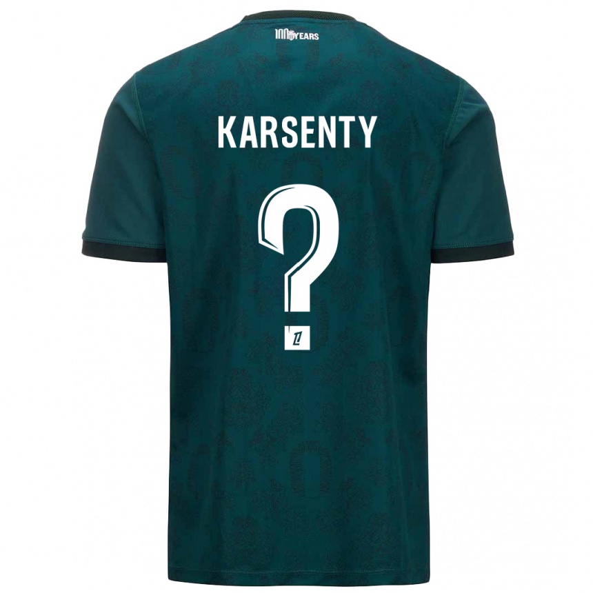 Homme Football Maillot Kylian Karsenty #0 Vert Foncé Tenues Extérieur 2024/25 Canada