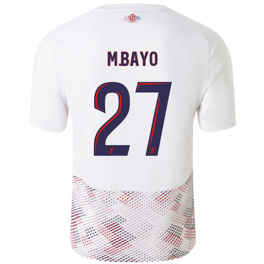 Homme Football Maillot Mohamed Bayo #27 Blanc Bleu Royal Tenues Extérieur 2024/25 Canada