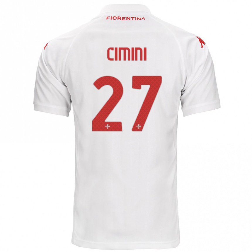 Homme Football Maillot Linda Tucceri Cimini #27 Blanc Tenues Extérieur 2024/25 Canada