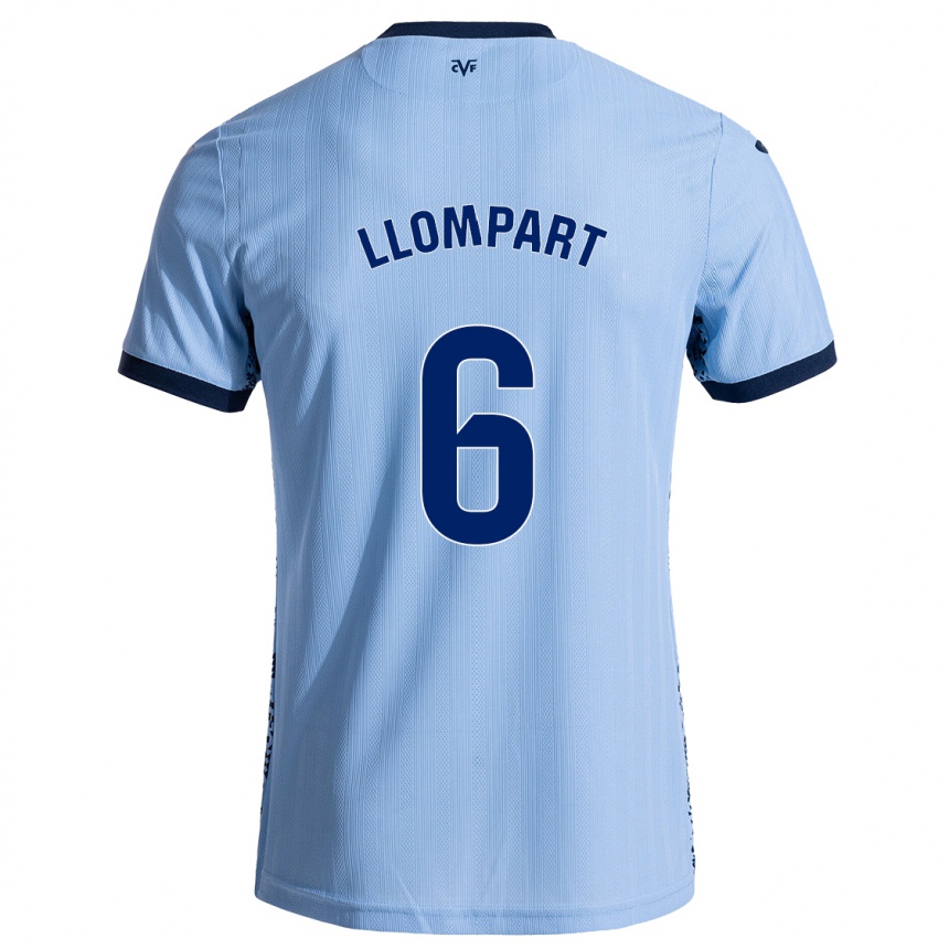 Men Football María Llompart #6 Sky Blue Away Jersey 2024/25 T-Shirt Canada