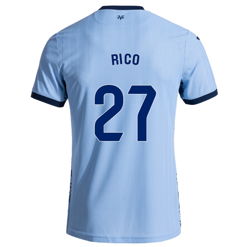 Men Football Vera Rico #27 Sky Blue Away Jersey 2024/25 T-Shirt Canada