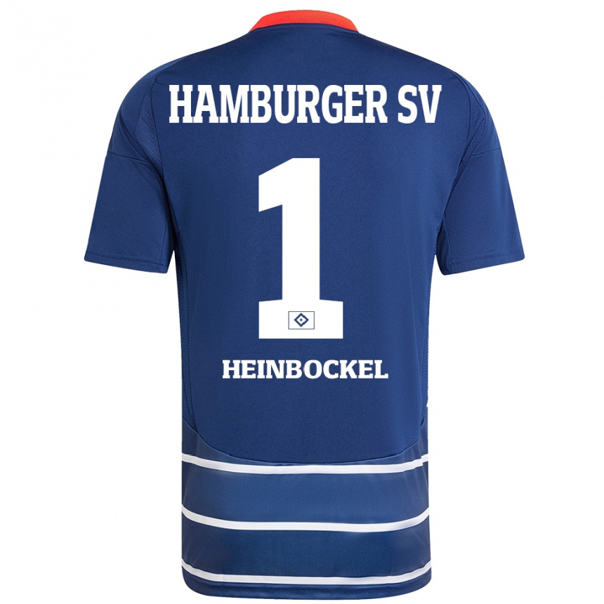 Homme Football Maillot Simon Heinbockel #1 Bleu Foncé Tenues Extérieur 2024/25 Canada