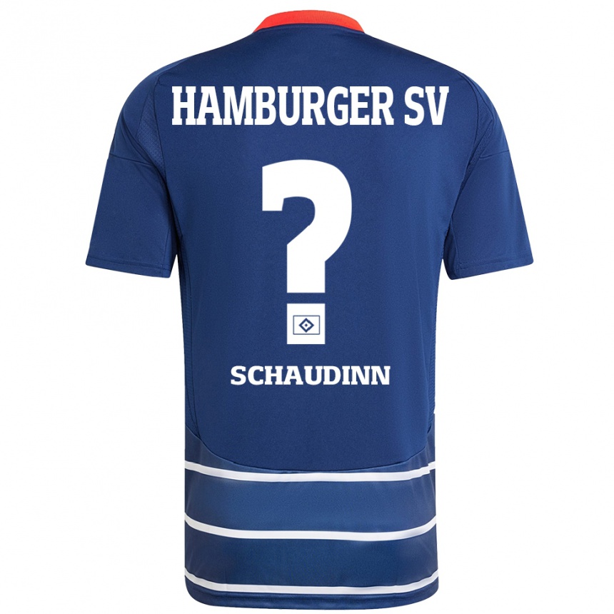 Men Football Timo Schaudinn #0 Dark Blue Away Jersey 2024/25 T-Shirt Canada