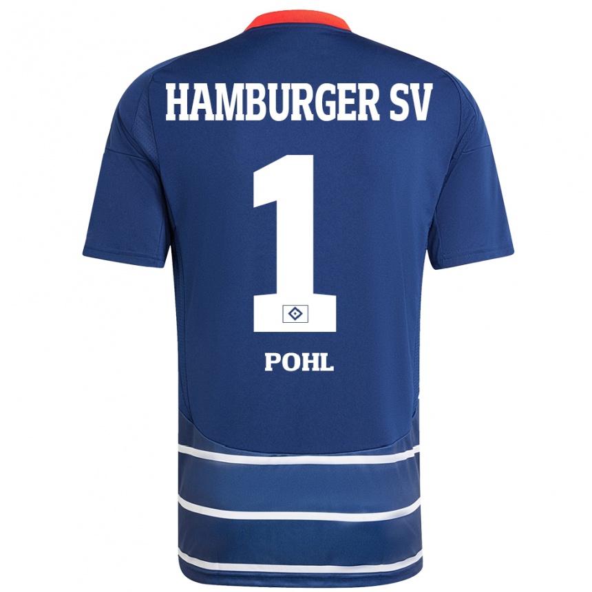 Homme Football Maillot Christina Pohl #1 Bleu Foncé Tenues Extérieur 2024/25 Canada