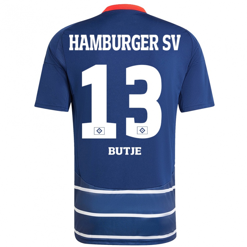 Homme Football Maillot Sophie Bütje #13 Bleu Foncé Tenues Extérieur 2024/25 Canada