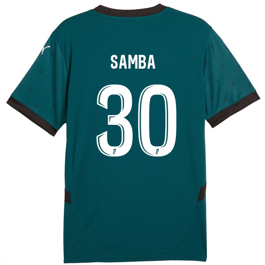 Homme Football Maillot Brice Samba #30 Vert Foncé Tenues Extérieur 2024/25 Canada