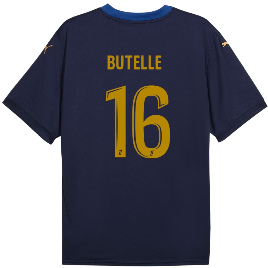 Homme Football Maillot Ludovic Butelle #16 Bleu Marine Doré Tenues Extérieur 2024/25 Canada