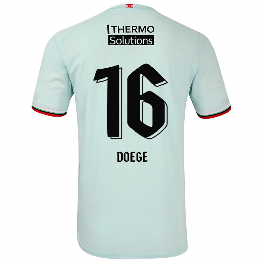 Men Football Leonie Doege #16 Light Green Away Jersey 2024/25 T-Shirt Canada