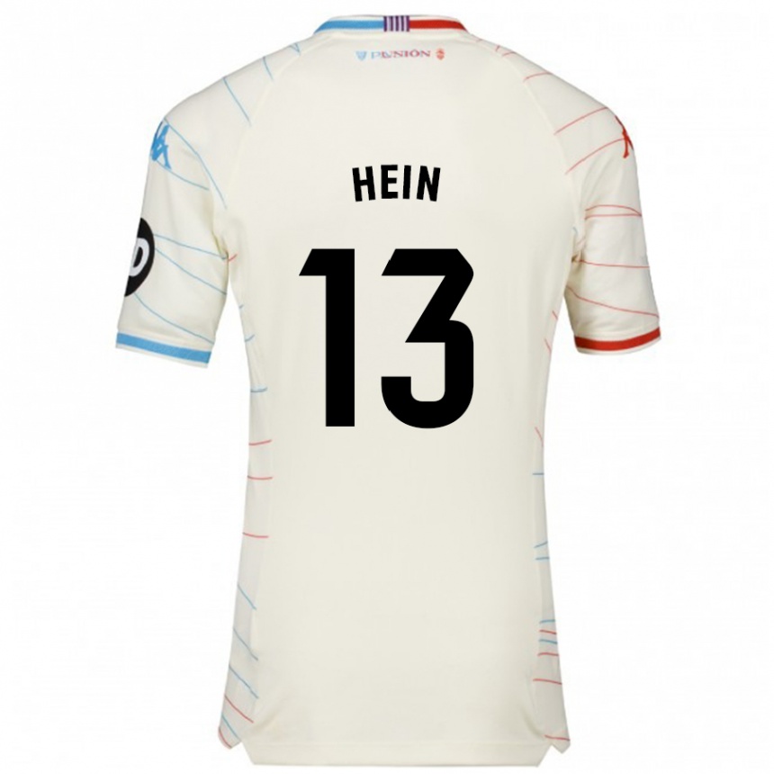 Homme Football Maillot Karl Hein #13 Blanc Rouge Bleu Tenues Extérieur 2024/25 Canada