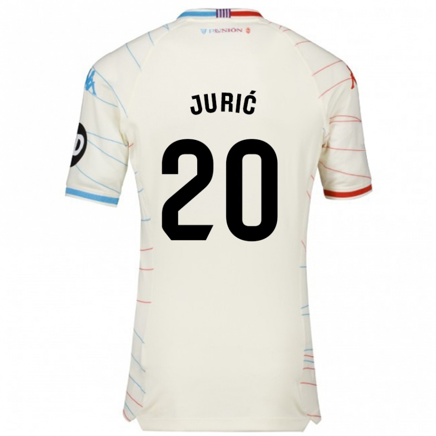 Homme Football Maillot Stanko Juric #20 Blanc Rouge Bleu Tenues Extérieur 2024/25 Canada