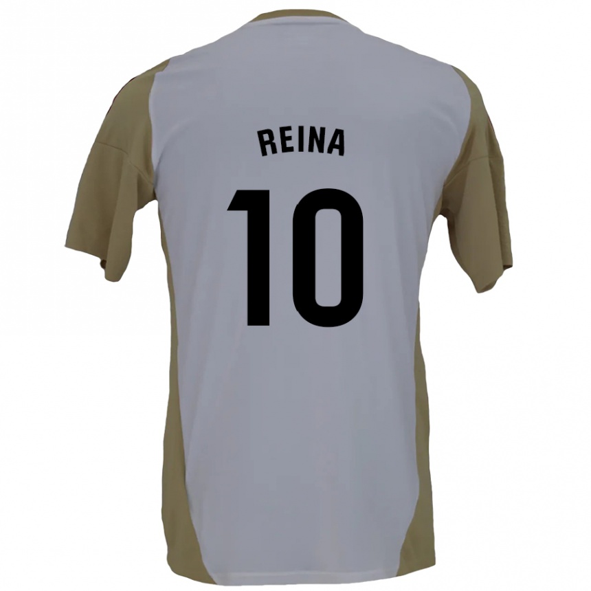 Homme Football Maillot Alberto Reina #10 Marron Blanc Tenues Extérieur 2024/25 Canada