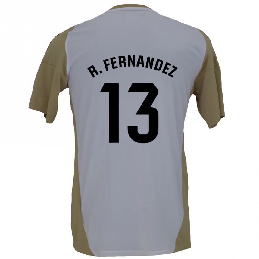 Men Football Raúl Fernández #13 Brown White Away Jersey 2024/25 T-Shirt Canada