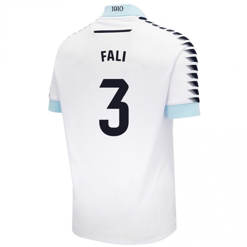 Homme Football Maillot Fali #3 Blanc Bleu Tenues Extérieur 2024/25 Canada