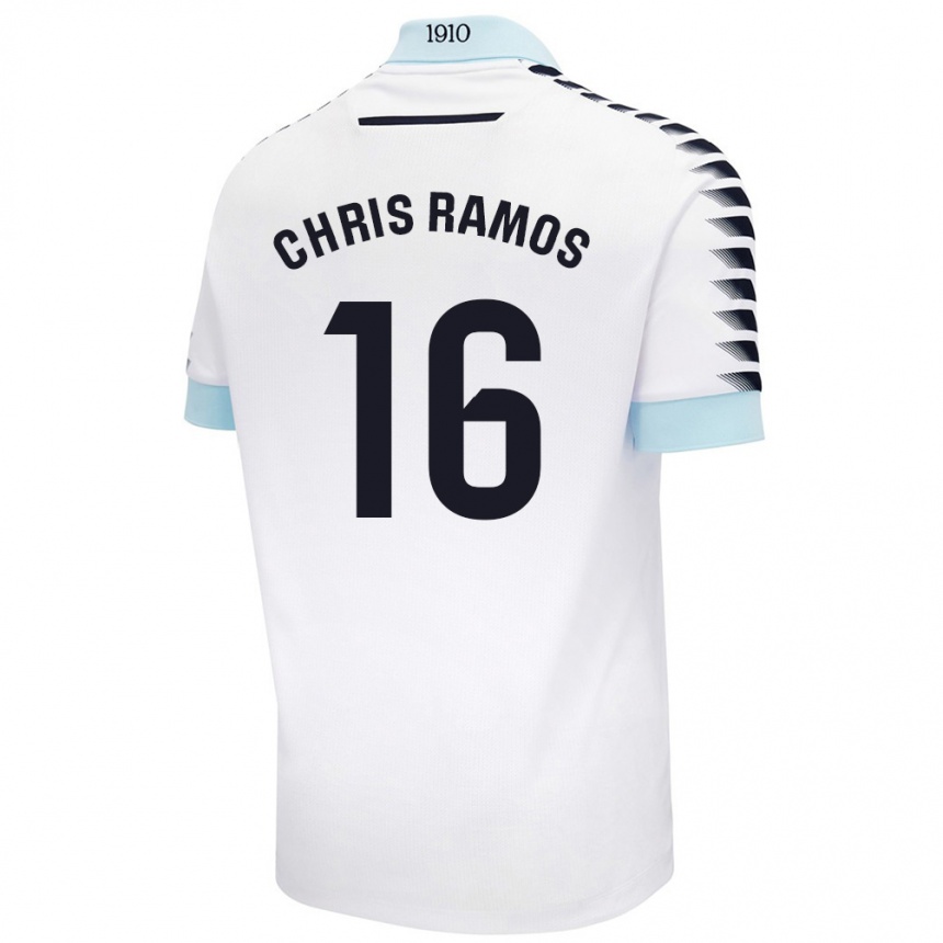 Homme Football Maillot Chris Ramos #16 Blanc Bleu Tenues Extérieur 2024/25 Canada