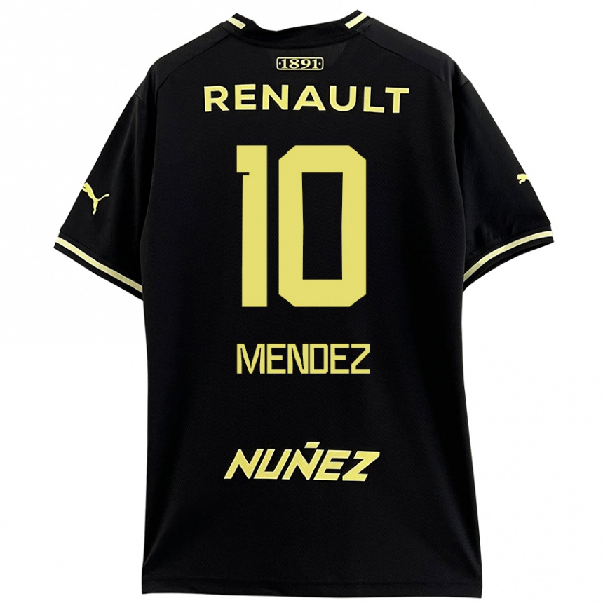 Homme Football Maillot Kevin Méndez #10 Noir Jaune Tenues Extérieur 2024/25 Canada