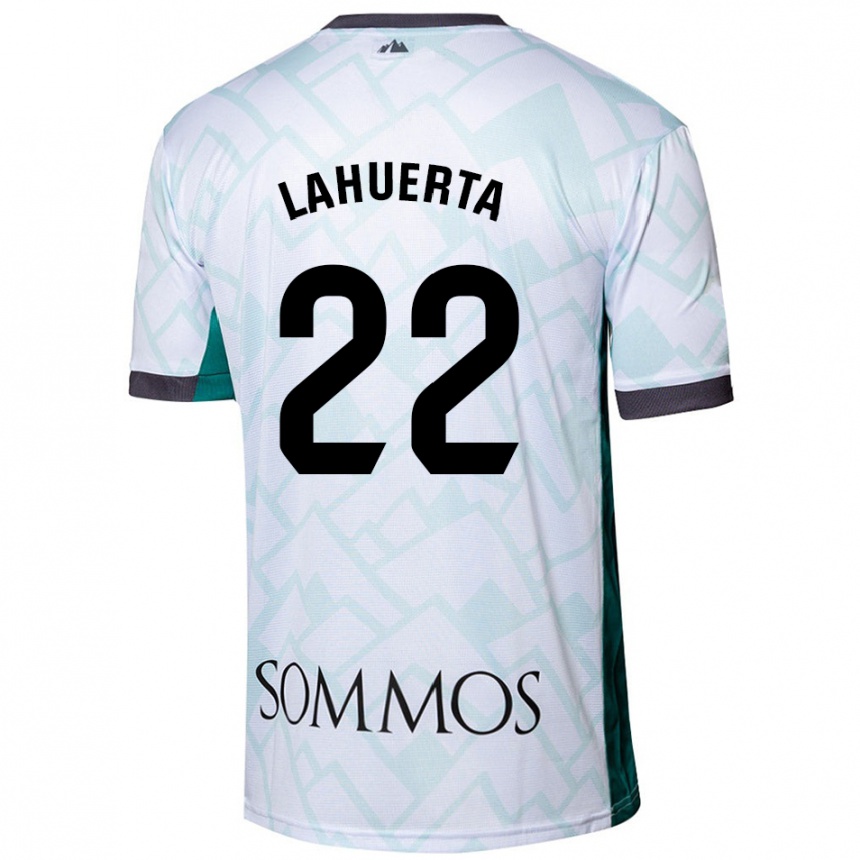 Homme Football Maillot Gema Lahuerta #22 Blanc Vert Tenues Extérieur 2024/25 Canada